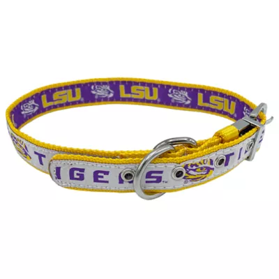 Product Pets First LSU Tigers Reversible Dog Collar