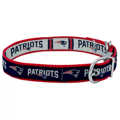 Product Pets First New England Patriots Reversible Dog Collar