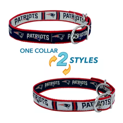 Product Pets First New England Patriots Reversible Dog Collar
