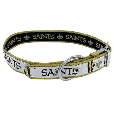Product Pets First New Orleans Saints Reversible Dog Collar