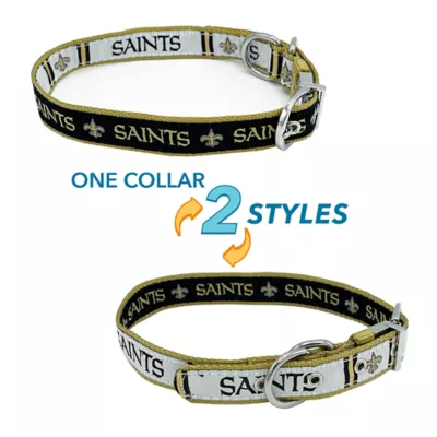 Product Pets First New Orleans Saints Reversible Dog Collar