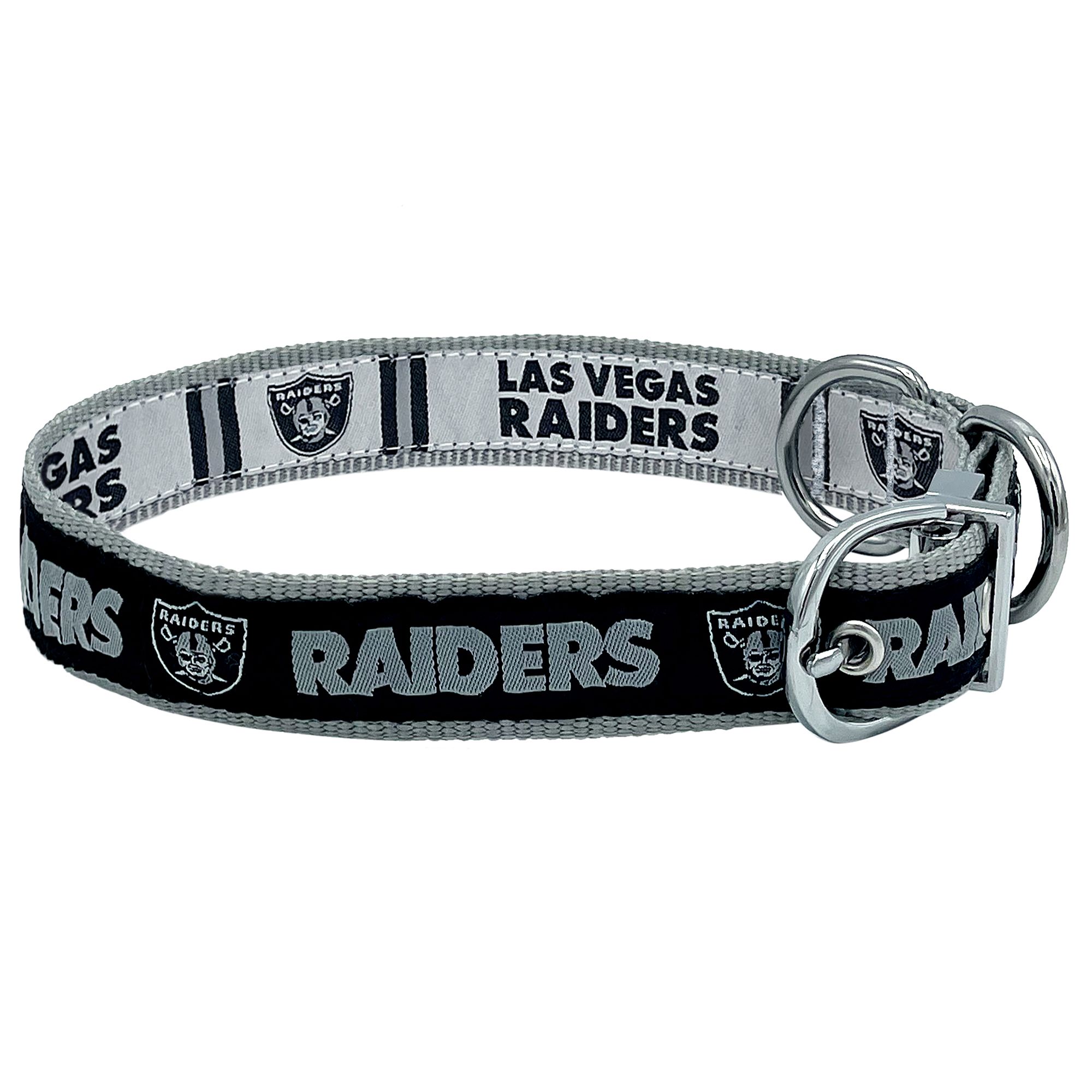 Pets First Las Vegas Raiders Reversible Dog Collar dog Collars PetSmart