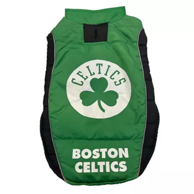 Pets First Boston Celtics Puffer Pet Vest - Image 1