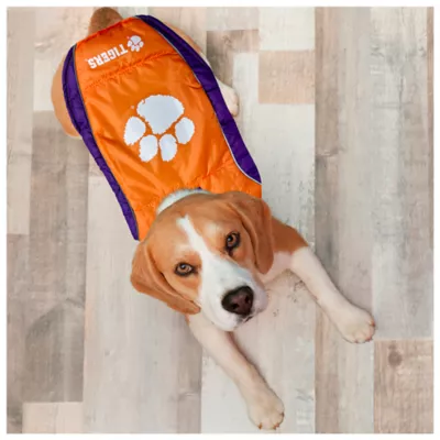 Product Pets First Clemson Puffer Pet Vest