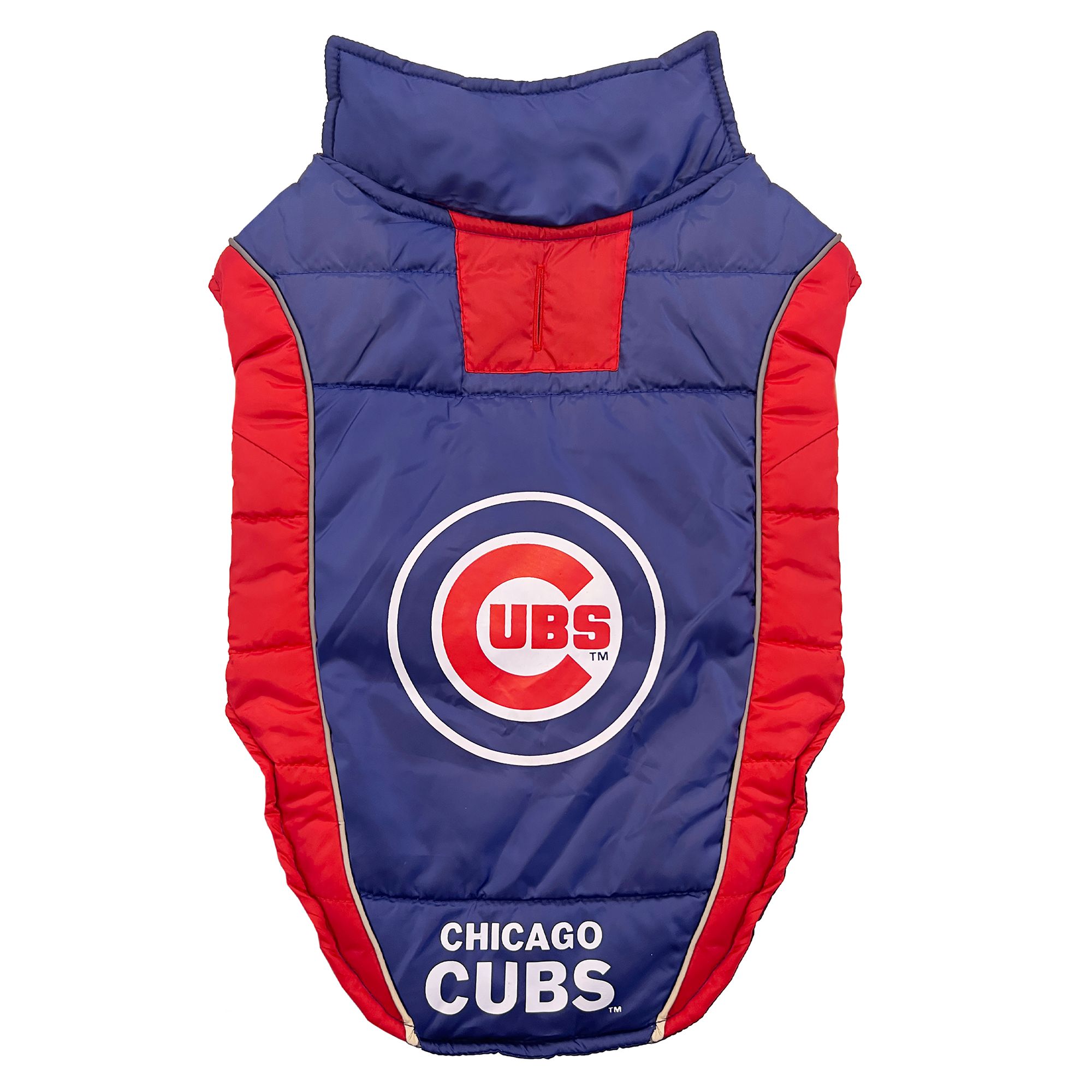 Pets First Chicago Cubs Puffer Pet Vest, Size: Medium | Nylon PetSmart