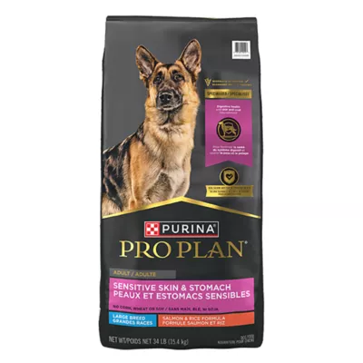 Product Purina Pro Plan Sensitive Skin & Stomach Salmon & Rice Large Breed Adult Dry Dog Food 34 lb. Bag