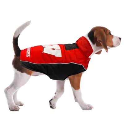 Product Pets First Wisconsin Badgers Puffer Pet Vest