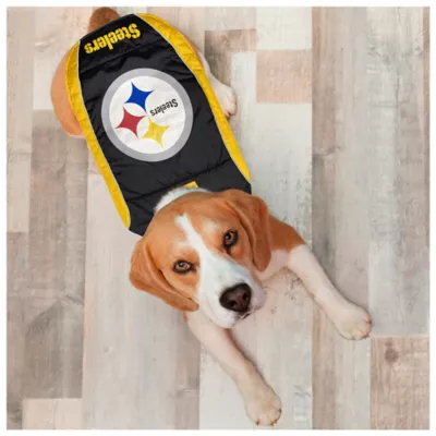 Product Pets First Pittsburgh Steelers Puffer Pet Vest
