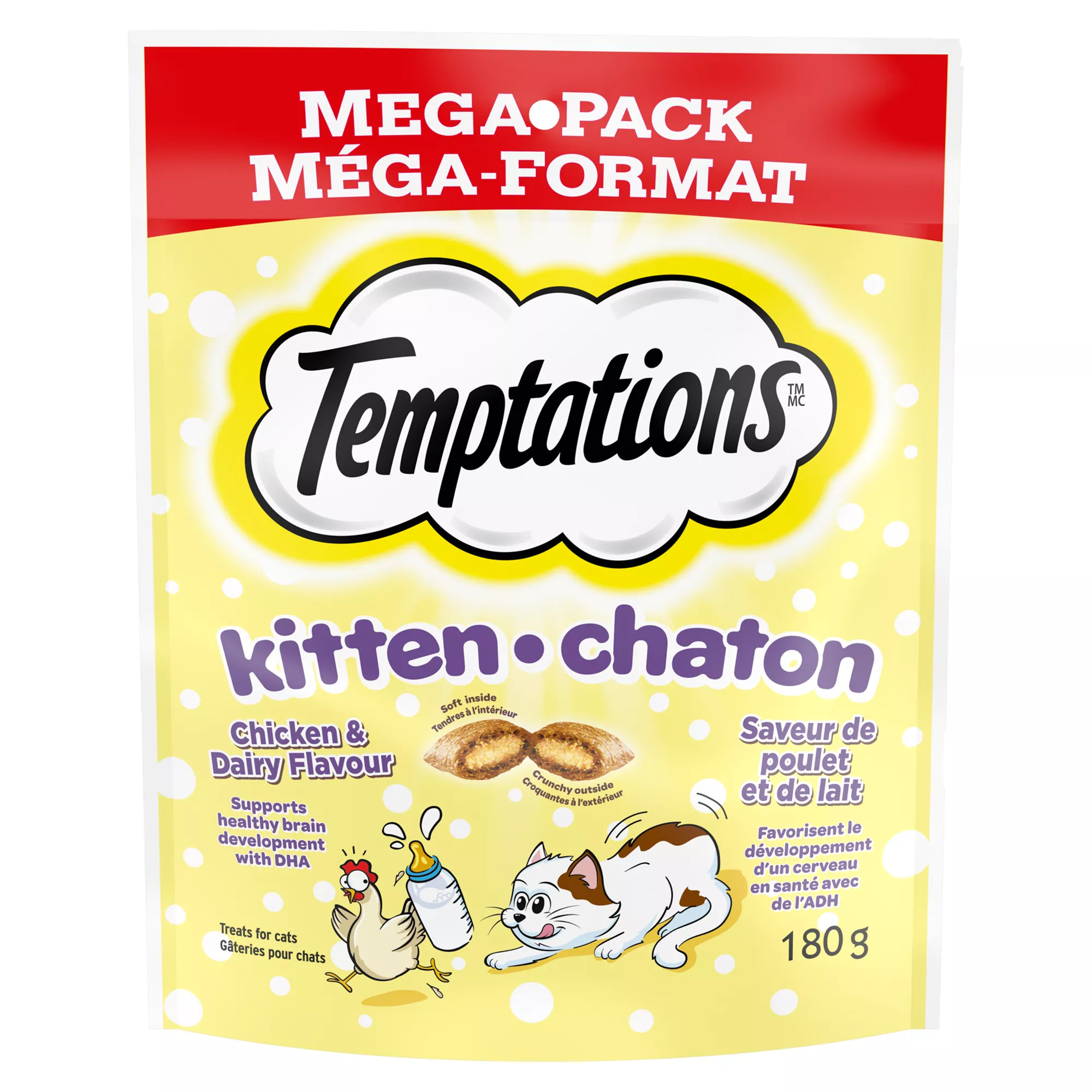 Temptations Kitten Treats - Chicken & Dairy Flavour