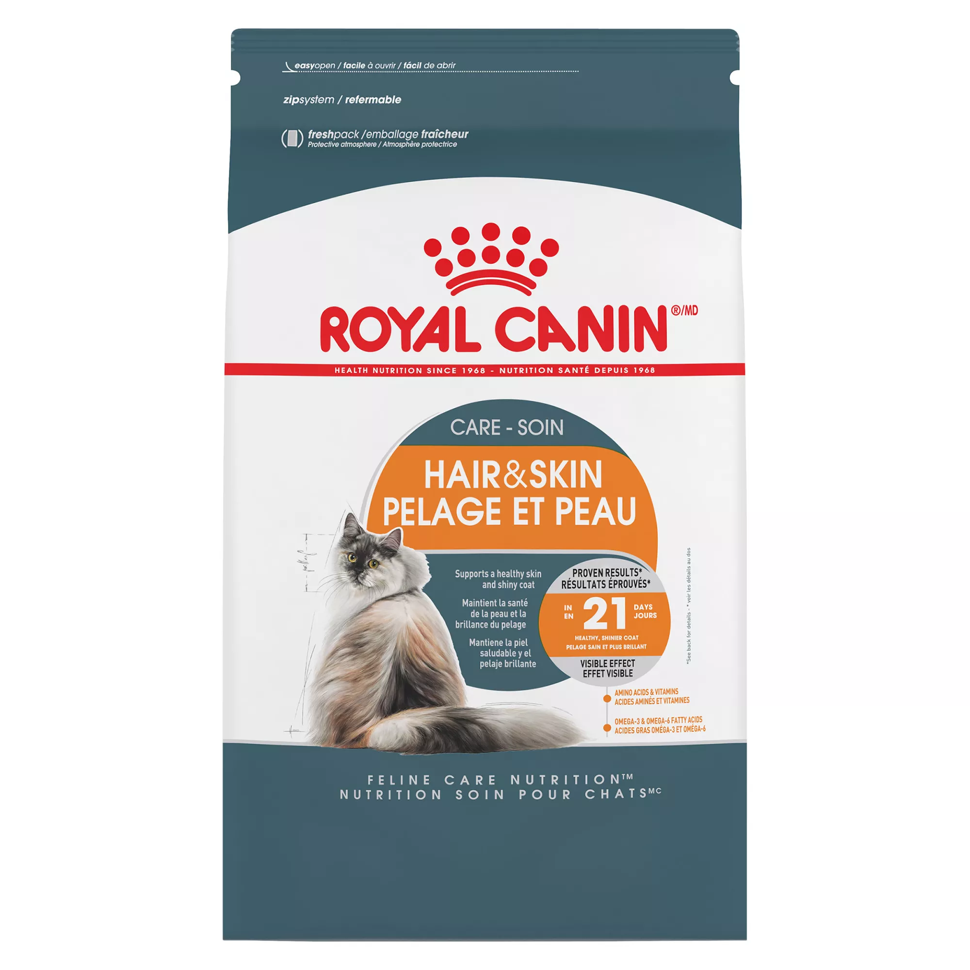 Royal Canin Feline Care Nutrition Hair & Skin Care Adult Dry Cat Food - Chicken