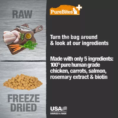 Product PureBites+ RAW Freeze Dried Skin & Coat Cat Treats - Chicken