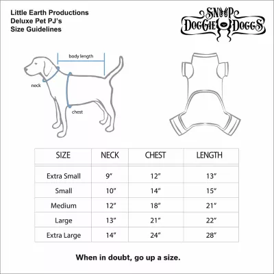Product Snoop Doggie Doggs Haltime Dog Pajamas