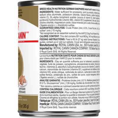 Product Royal Canin Breed Health Nutrition German Shepherd Adult Canned Dog Food  - Chicken & Pork