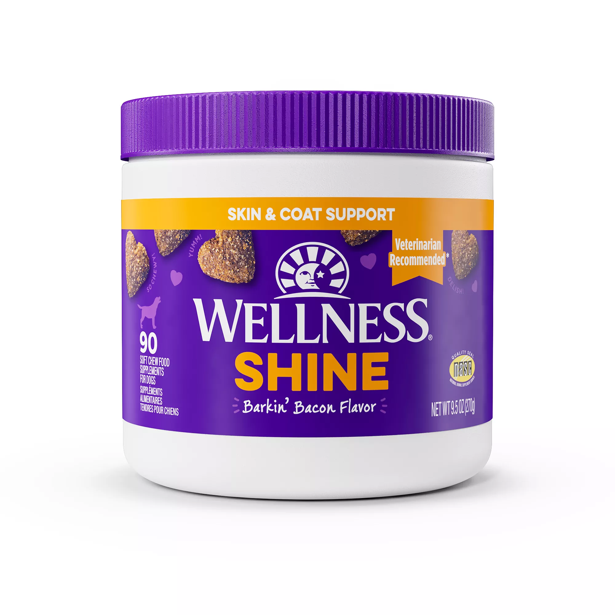 Wellness® Shine Skin & Coat Support Soft Chews