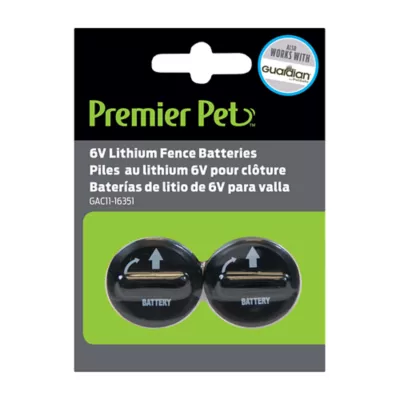 Product Premier Pet Lithium Batteries for Dog Collars and Fences - 6V - 2-Pack