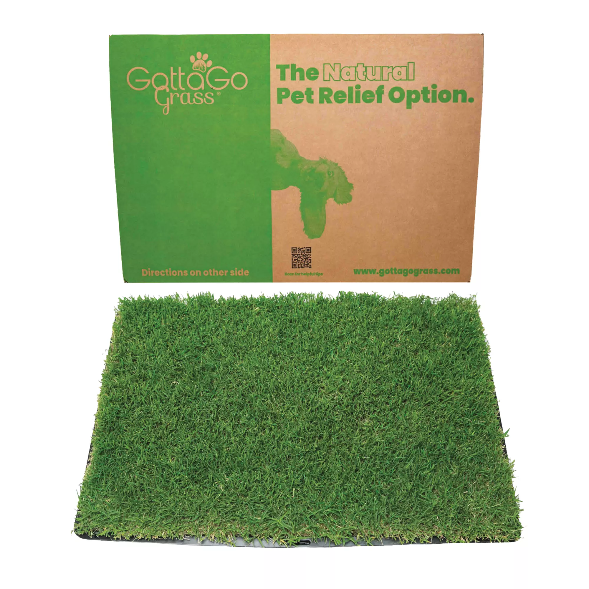 Gotta Go Grass The Natural Relief Dog Potty Pads with Tray, 16-in x 24-in