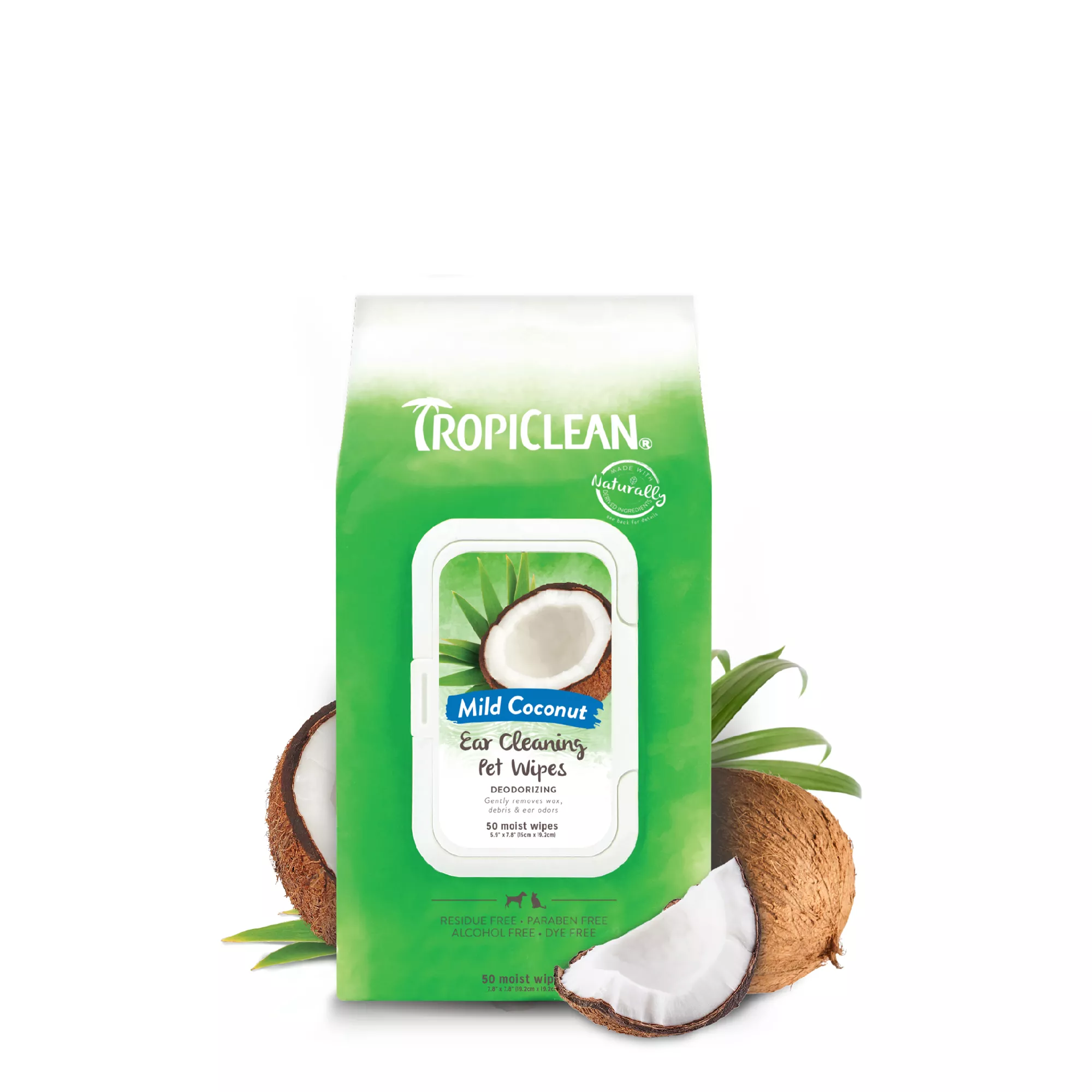 TropiClean® Mild Coconut Ear Cleaning Wipes