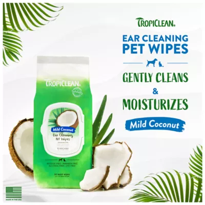 Product TropiClean® Mild Coconut Ear Cleaning Wipes