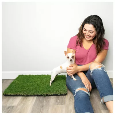 Gotta Go Grass The Natural Relief Dog Potty Pads with Tray 16 in x 24 in