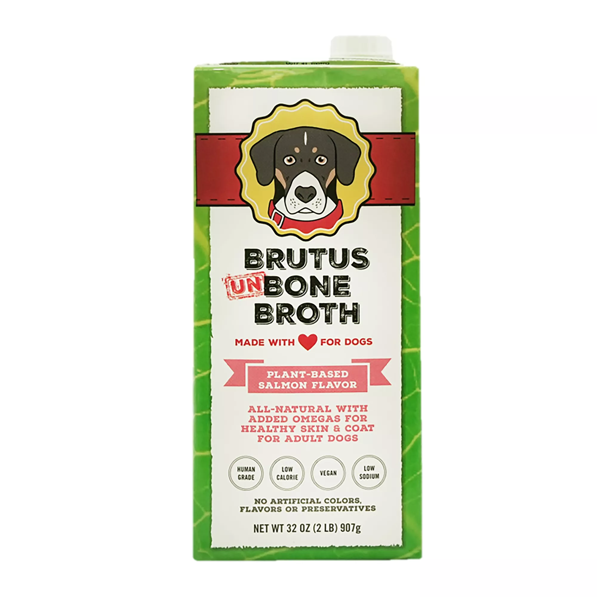 Brutus Bone Broth All Life Stage Dog Food Topper - 32 Oz., Salmon