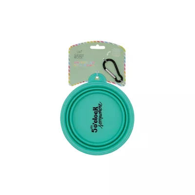 Product Sassy Woof It's 5 O'Clock Somewhere Dog Collapsible Bowl