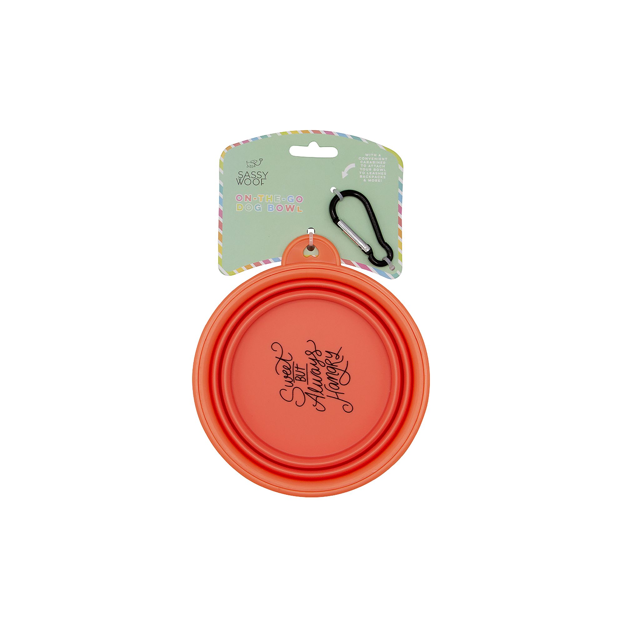 Sassy Woof Sweet But Always Hangry Collapsible Dog Bowl dog Food