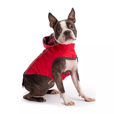 GF PET® Elasto-fit® Plaid Reversible Dog Raincoat - Image 2