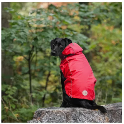 Product GF PET® Elasto-fit® Plaid Reversible Dog Raincoat