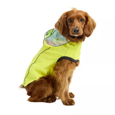 GF PET® Elasto-fit® Neon Reversible Dog Raincoat - Image 2