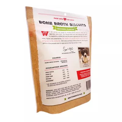 Product Brutus Bone Broth All Life Stage Crunchy Biscuit Dog Treats - 8 Oz., Chicken