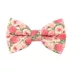 Made By Cleo® Pretty in Peony Pink Floral Cat Bow Tie image thumbnail 1