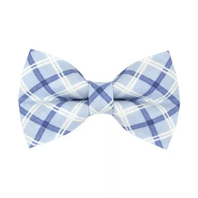 Product Made By Cleo® Skye Blue Plaid Cat Bow Tie