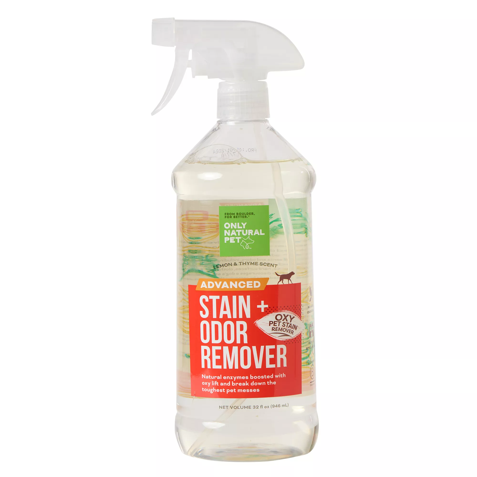 Only Natural pet Lemon & Thyme Scent Advanced Stain & Odor Remover