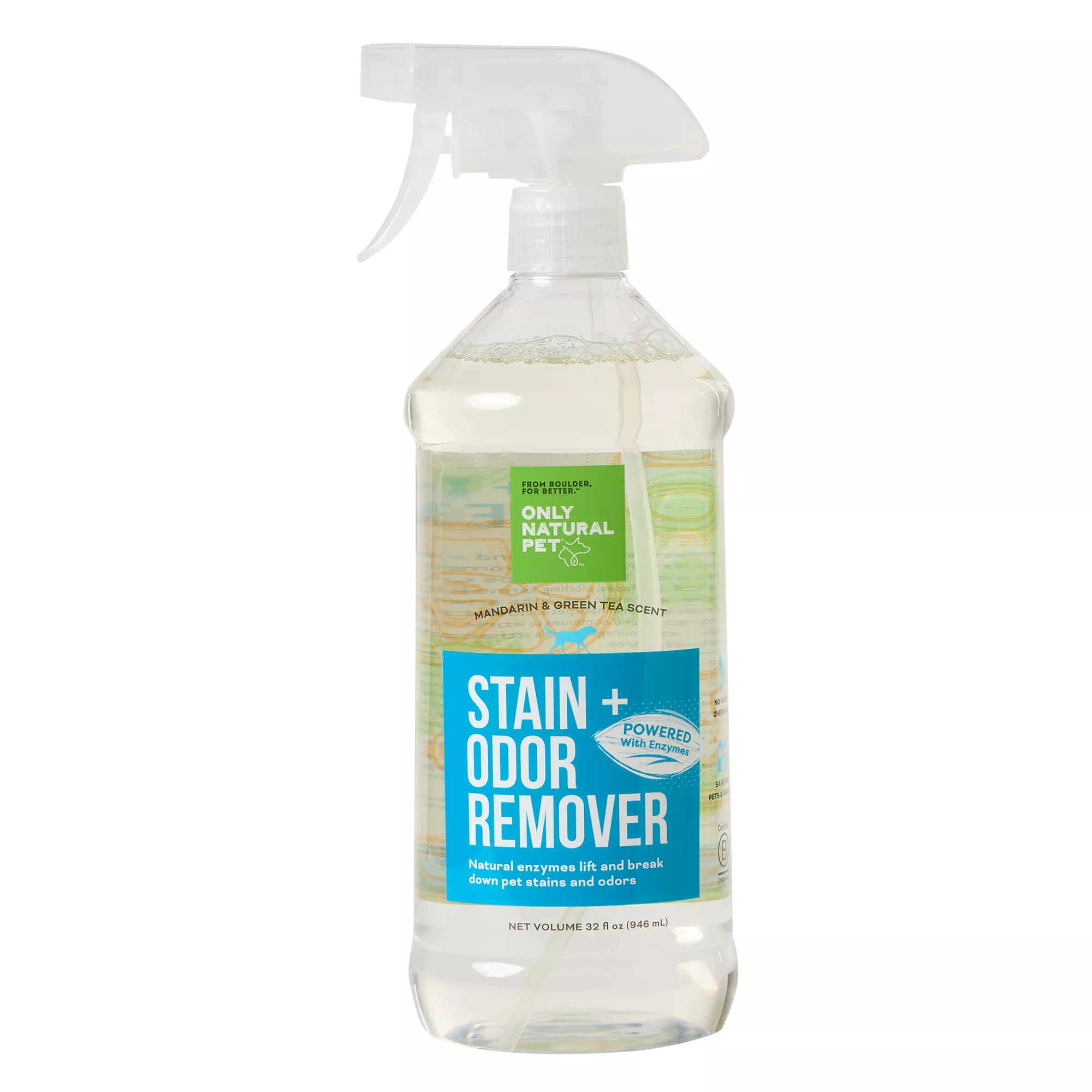 Only Natural Pet Stain + Odor Removers with Natural Enzymes