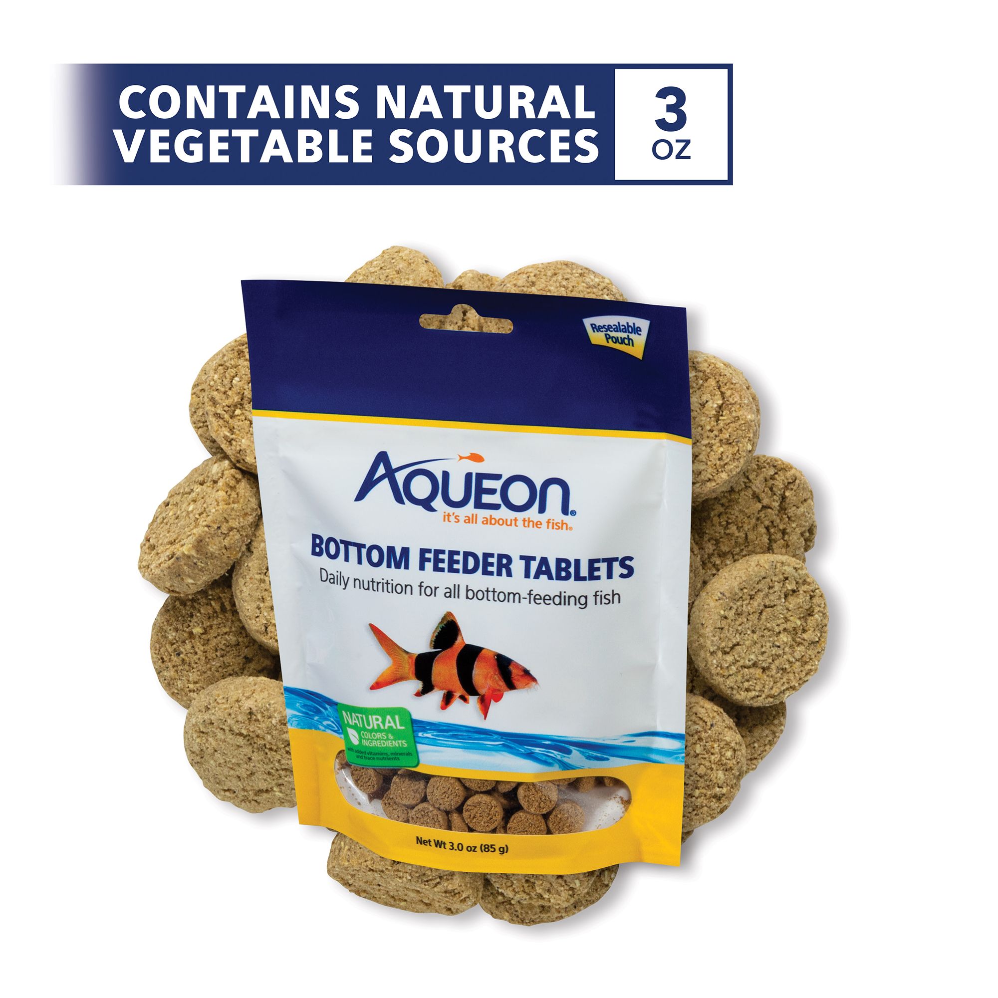 Aqueon® Bottom Feeder Tablets Fish Food Complete Diet Sinking Food - thumbnail 2