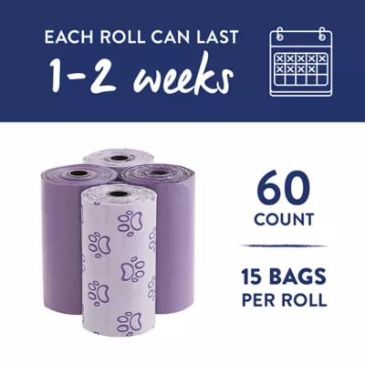 Product Top Paw® Purple Paws Poop Bags