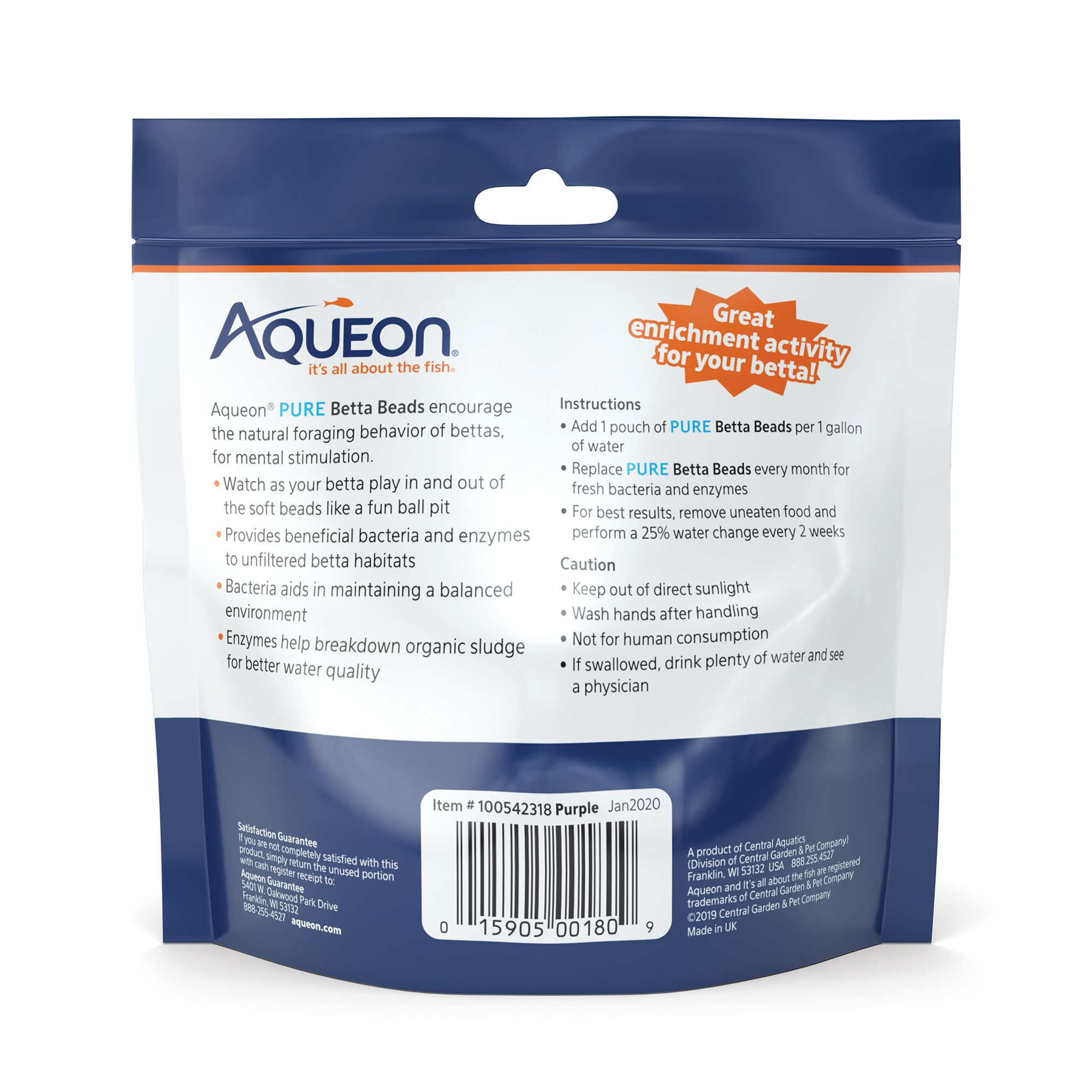 Aqueon® Betta Beads for Betta Fish Tanks - thumbnail 2