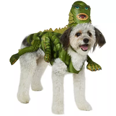 Rubie's Pet Shop Halloween Creature From the Blue Lagoon Gill-man Dog & Cat Costume - Image 1