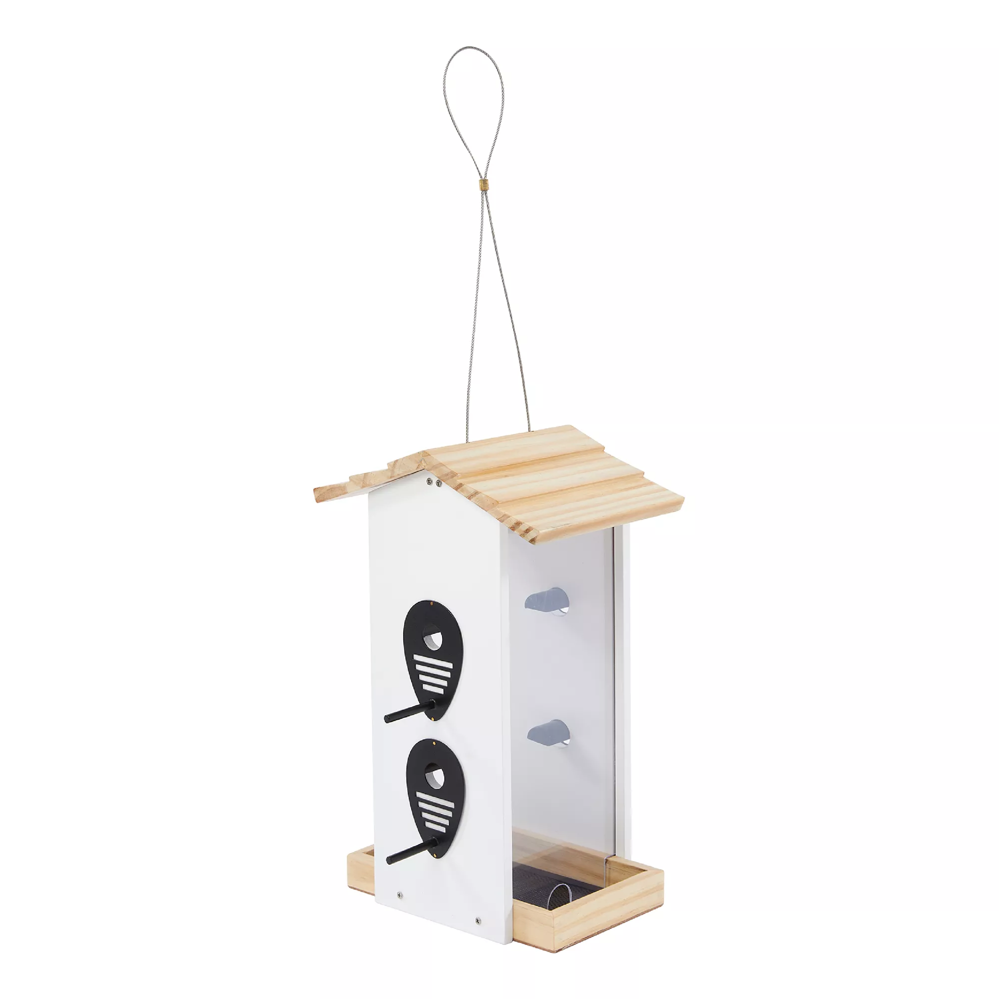 All Living Things® Wild Bird White & Black Feeder