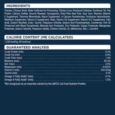 Product Authority Urinary Tract Heath & Hairball Control Adult Cat Food - Pate, 3 OZ