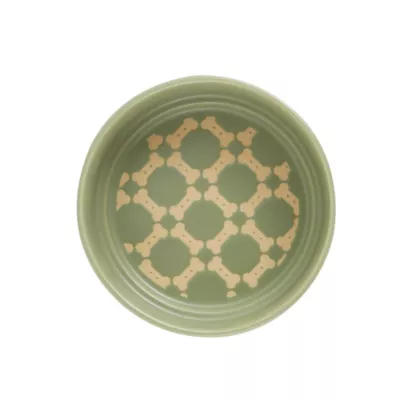 Product Top Paw® Olive Bone Ceramic Dog Bowl