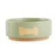 Product Top Paw® Olive Bone Ceramic Dog Bowl