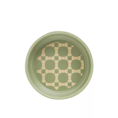 Product Top Paw® Olive Bone Ceramic Dog Bowl