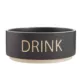 Product Top Paw® Black Embossed Drinking Bowl