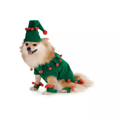 Rubie's Pet Shop Holiday Elf Dog & Cat Costume - Image 1
