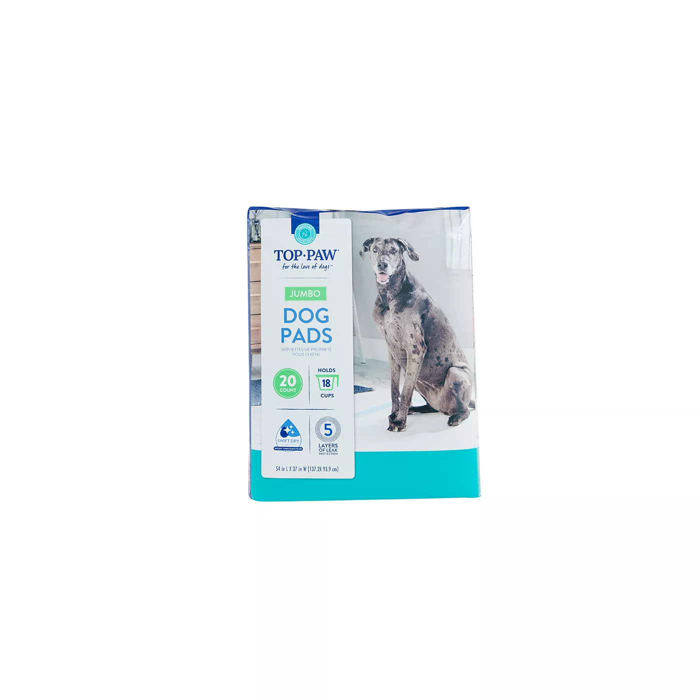 Top Paw Jumbo Dog Pads 54 L x 37 W