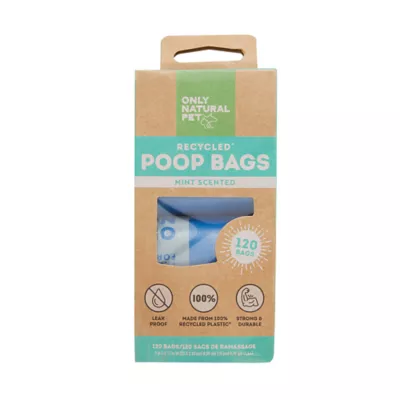 Only Natural Pet® Dog Poop Bags - Recycled, Extra Thick, Leak Proof, Blue - 60-240 Count - Image 8
