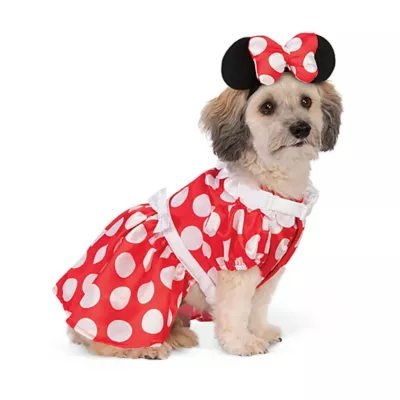 Rubie's Pet Shop Halloween Minnie Mouse Dog & Cat Costume with Harness - Image 1
