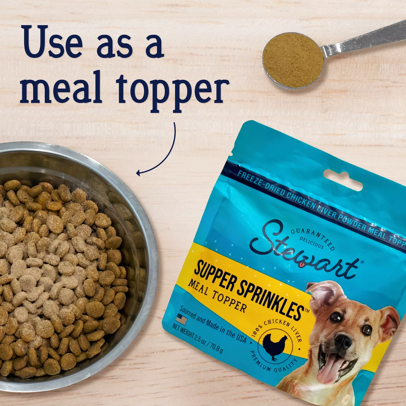 Stewart Supper Sprinkles Freeze Dried Dog Meal Topper 2.5 oz