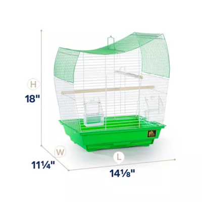 Product Prevue Pet Products South Beach Wave Top Bird Cage Lime Green
